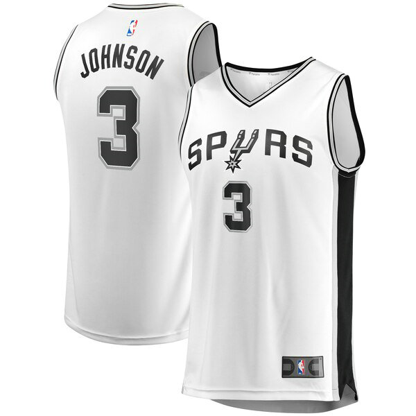 Maillot San Antonio Spurs Homme Keldon Johnson 3 Association Edition Blanc